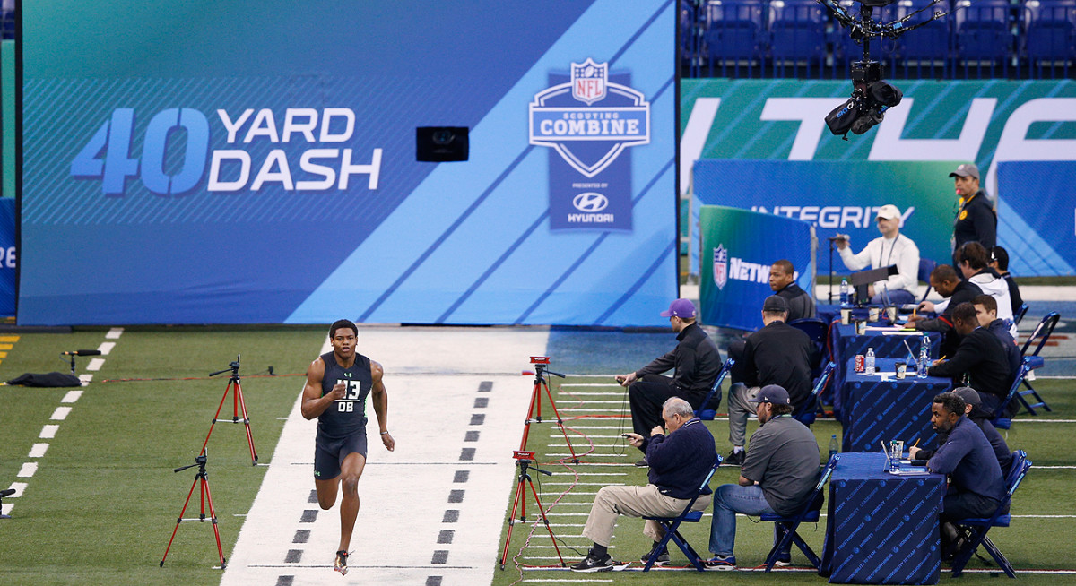 The 40-yard dash continues to be the most popular event at the NFL combine.