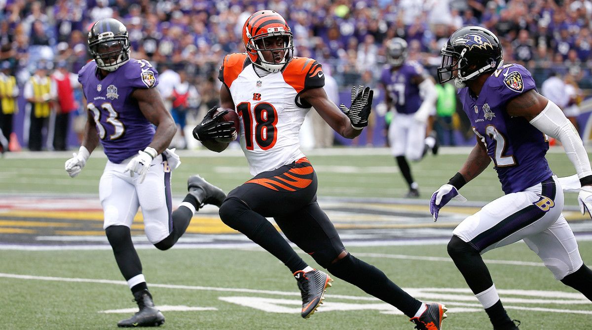 A.J. Green has been a nightmare cover for the Ravens in their last five meetings.