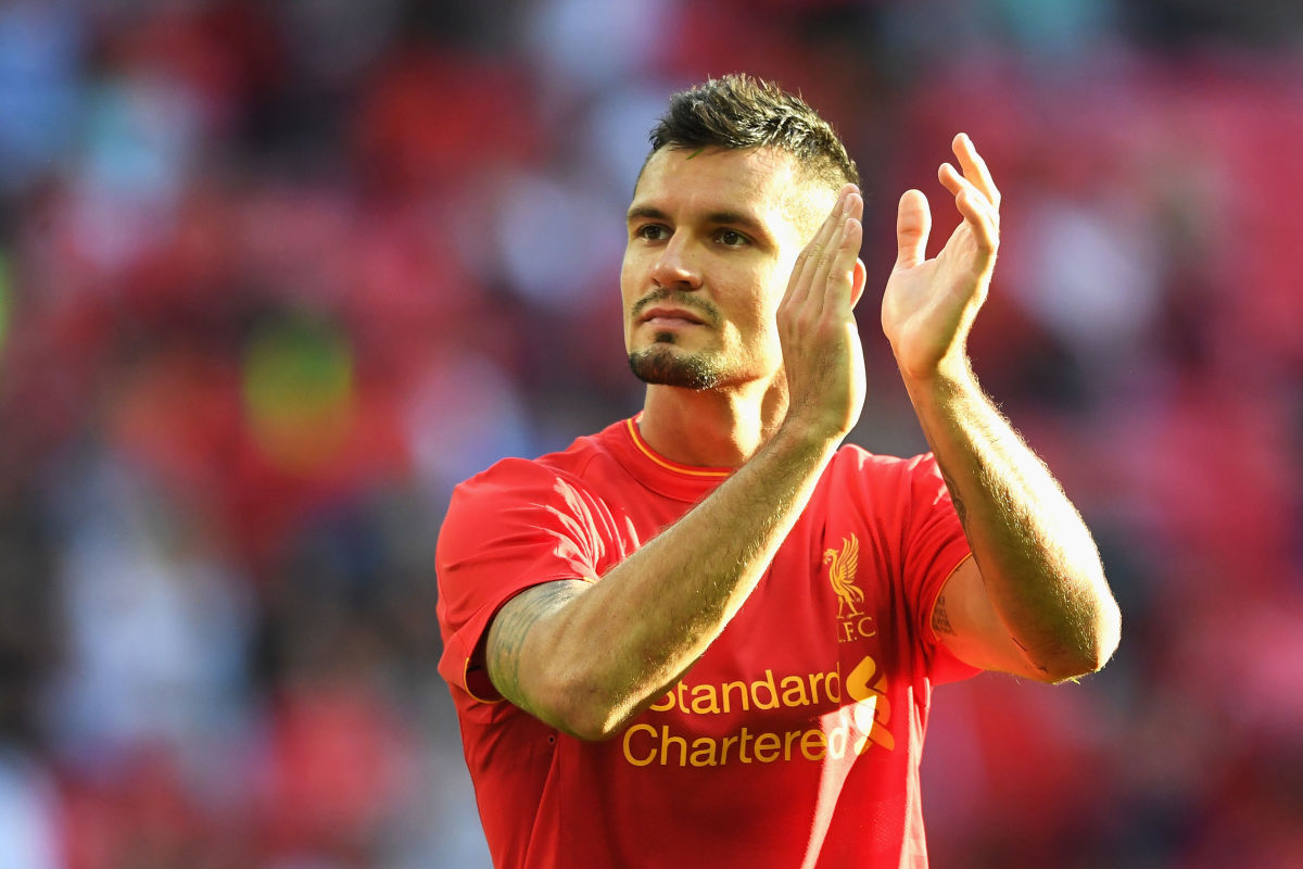 LONDON, ENGLAND - AUGUST 06:  Dejan Lovren of Liverpool applauds supporters following the International Champions Cup match between Liverpool and Barcelona at Wembley Stadium on August 6, 2016 in London, England.  (Photo by Michael Regan/Getty Images)
