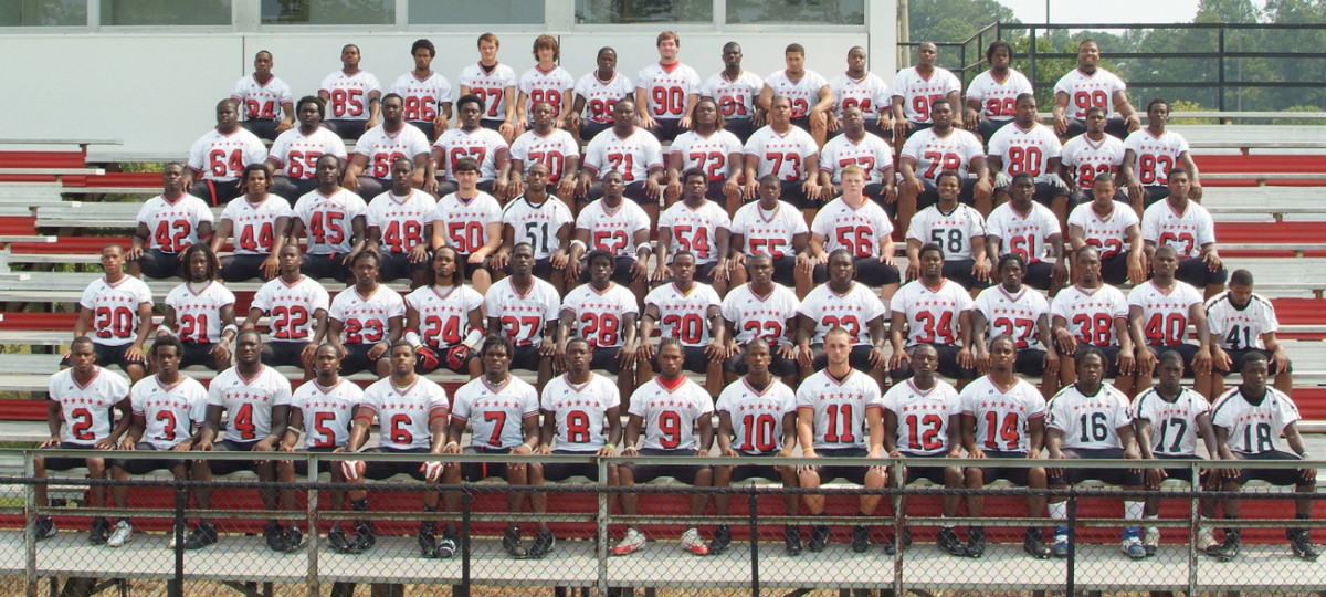 EMCC team photo. Blount, No. 4, first row, left.