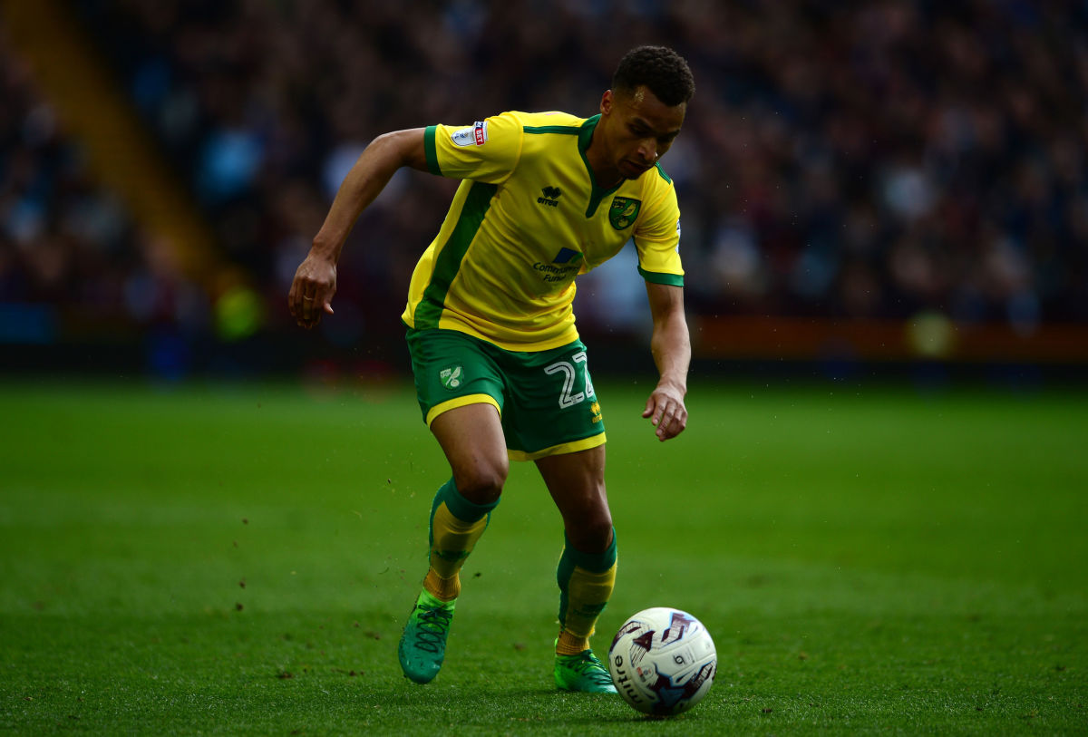 BIRMINGHAM, UNITED KINGDOM - APRIL 01: Jacob Murphy of Norwich City during the Sky Bet Championship match between Aston Villa and Norwich City at Villa Park on April 1, 2017 in Birmingham, England. (Photo by Harry Trump/Getty Images)