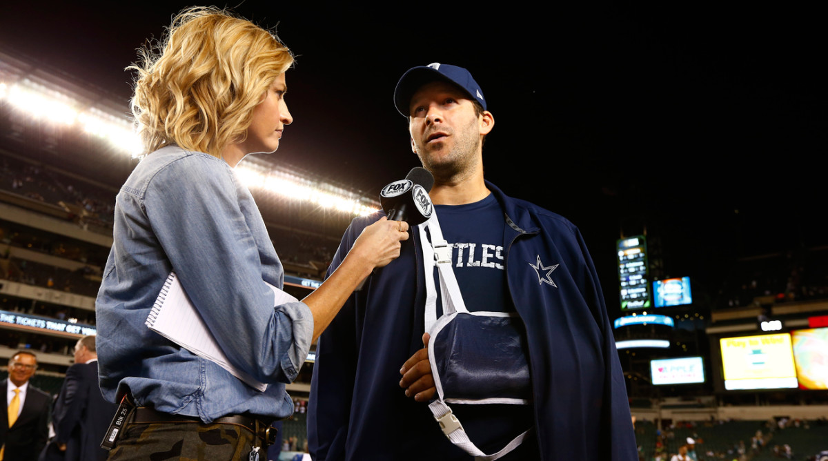 Most industry people believe a career in TV awaits Tony Romo whenever he finishes playing.