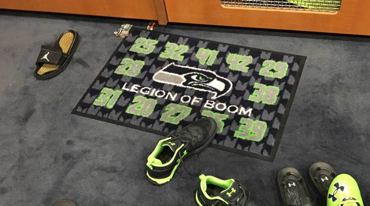 The Legion of Boom carpet accompanies Sherman on the road, but many of its original members have moved on.