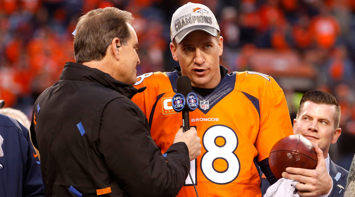 A Jim Nantz-Peyton Manning booth on CBS? Networks have pursued the retired quarterback but so far he’s not interested.