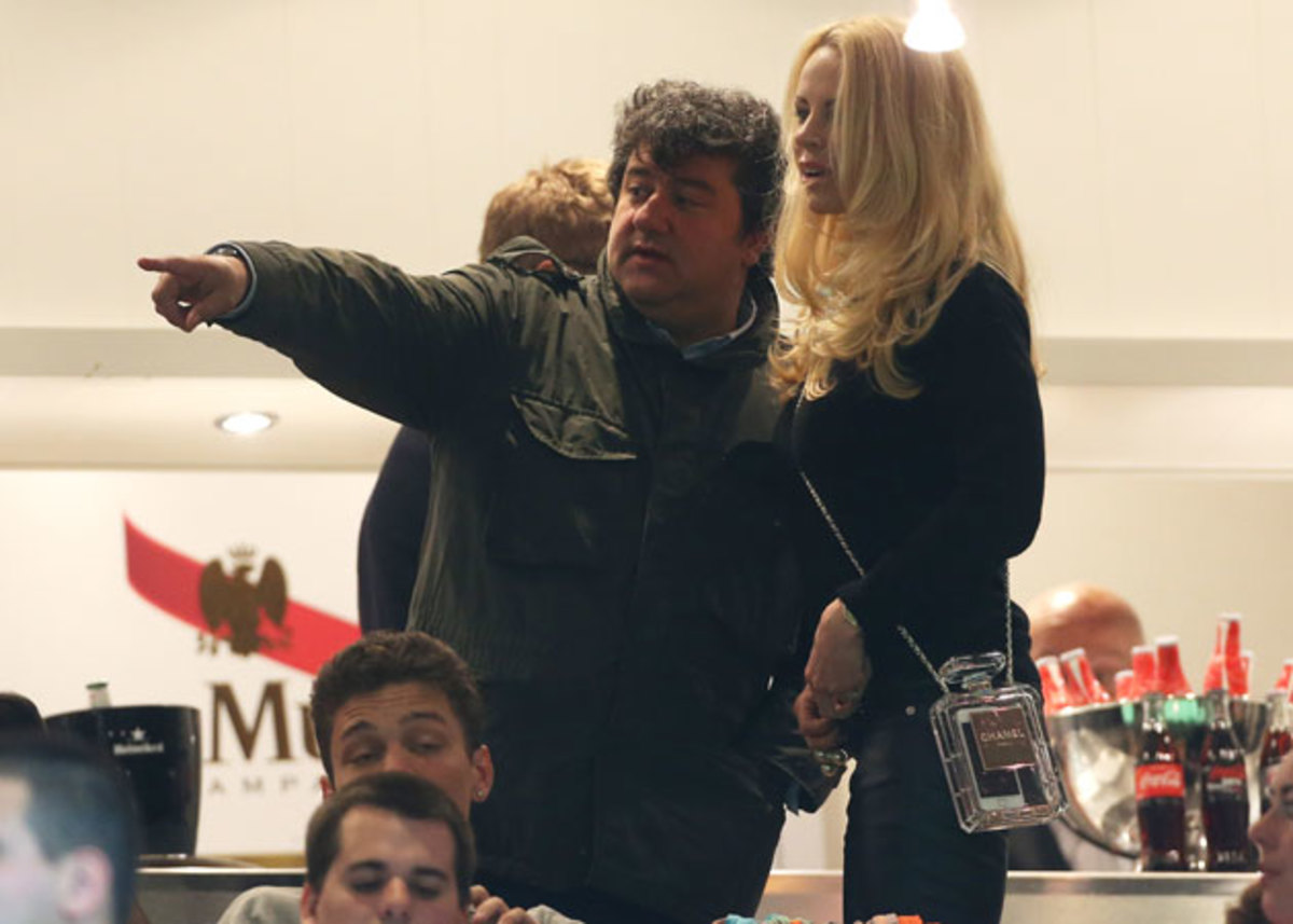 From left, Zlatan Ibrahimovic's agent, Mino Raiola, and his partner, Helena Seger.