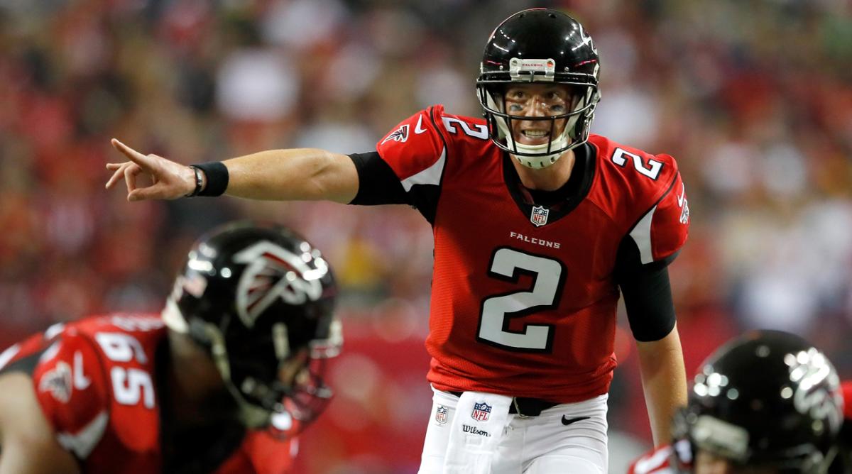 Ryan runs the Falcons’ offense in last season’s NFC Chamionship Game.