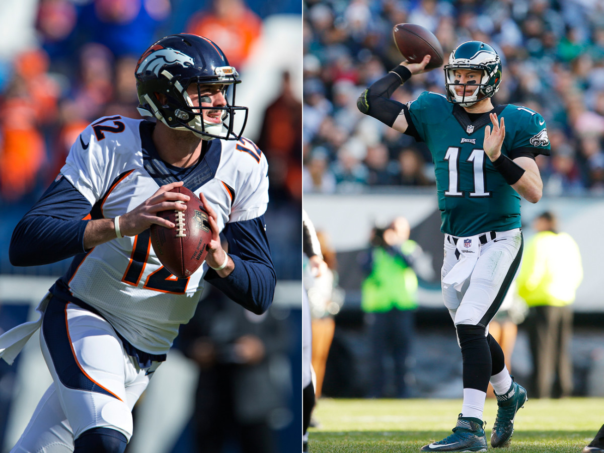 The Broncos will give Paxton Lynch the chance to win the job, while the Eagles want to see more leadership from Carson Wentz.