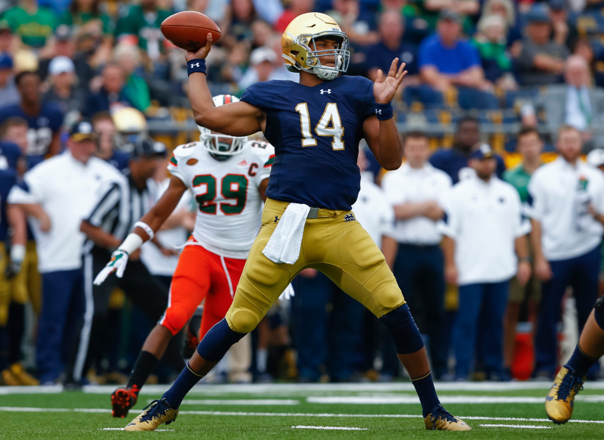 Some scouts believe it will take Notre Dame’s DeShone Kizer a couple years to transition into an NFL-ready quarterback.
