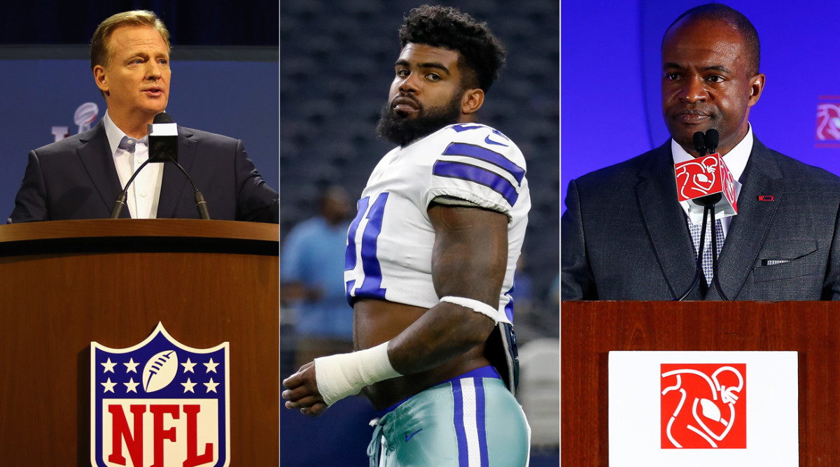 The NFL and the NFLPA do not see eye to eye on the issue of the Ezekiel Elliott suspension.