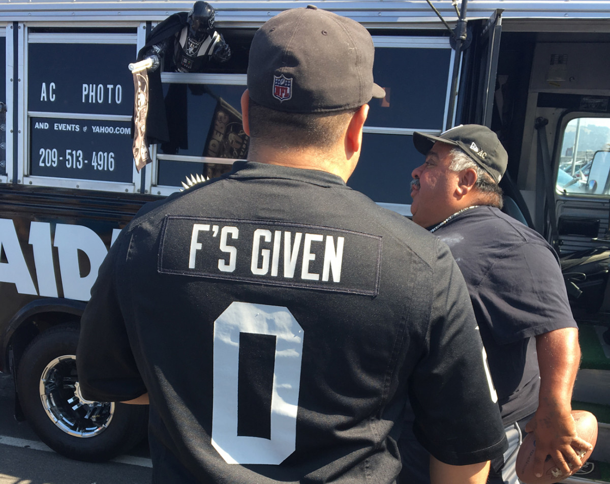 Sentimental jersey in Raider country.