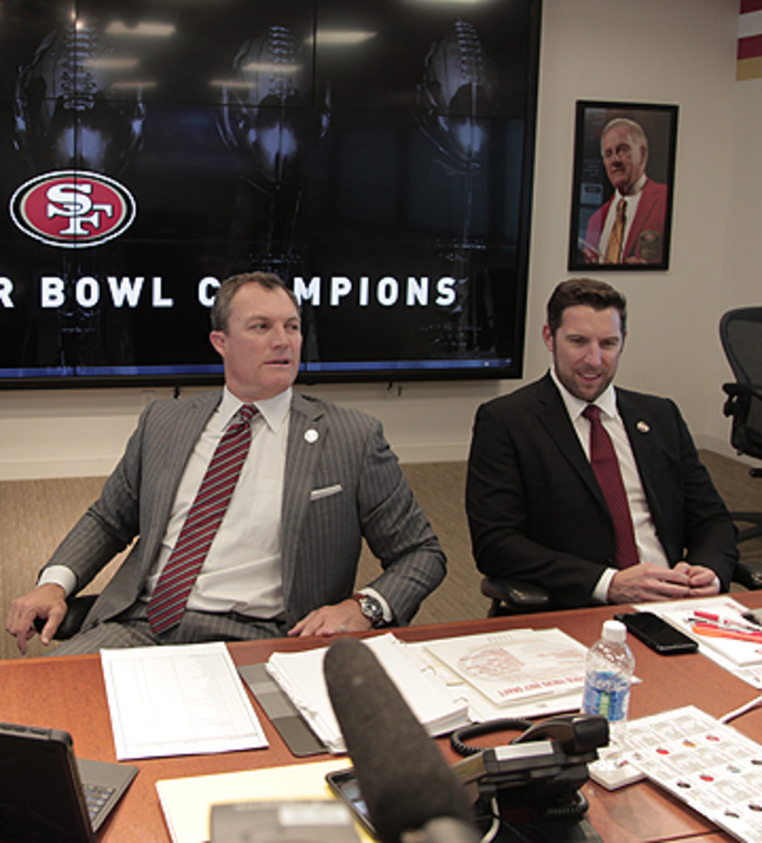 Adam Peters (right) with John Lynch