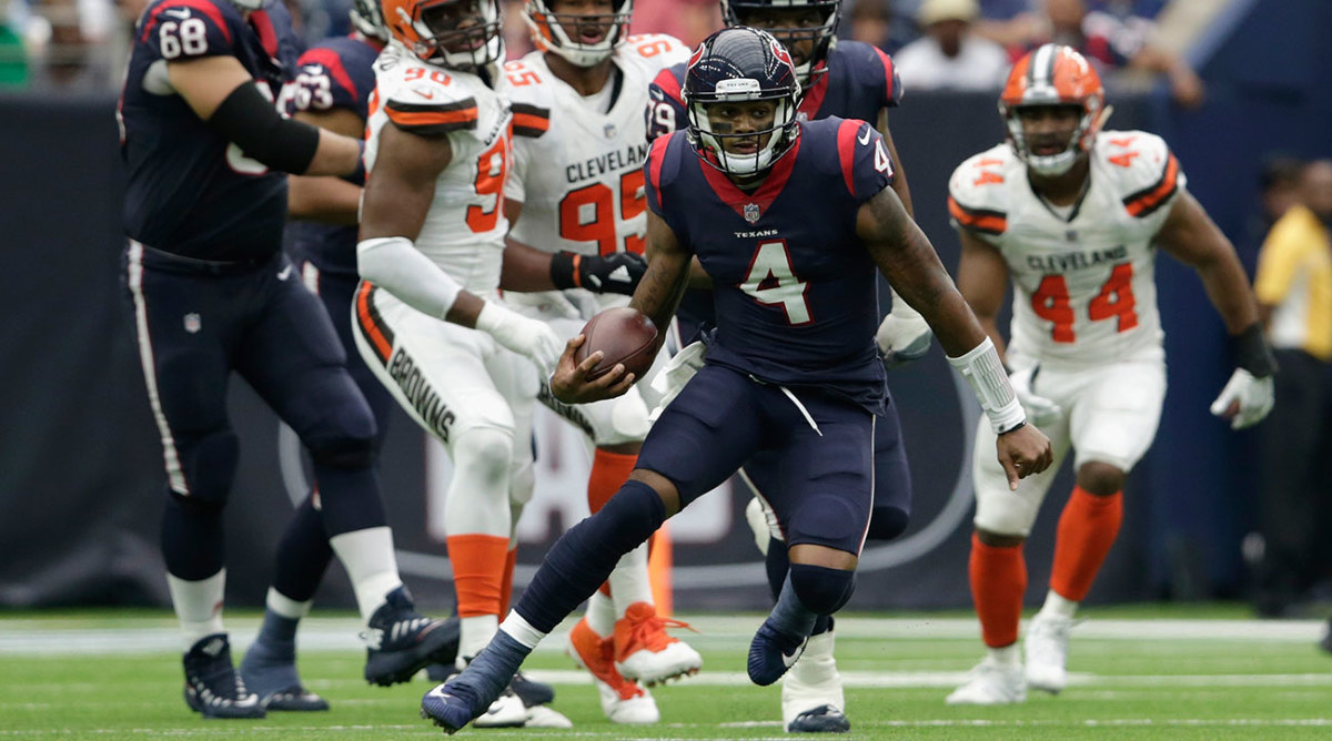 The Browns could not contain Texans QB Deshaun Watson, who scored three more touchdowns in a 33-17 win.