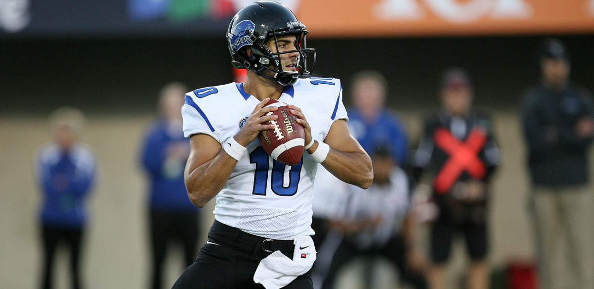 Jimmy Garoppolo played at Eastern Illinois from 2010 to 2013 and broke school passing records previously owned by Tony Romo and Sean Payton.