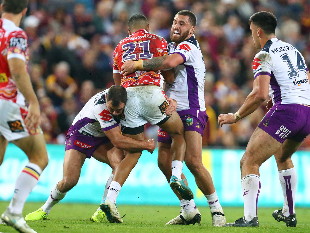 More college teams are teaching defenders to lead with the shoulder, as rugby players often do.