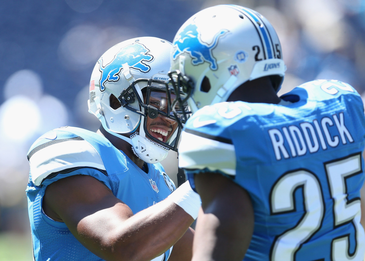 The Lions have the luxury of having two talented, multi-purpose backs in Ameer Abdullah and Theo Riddick.