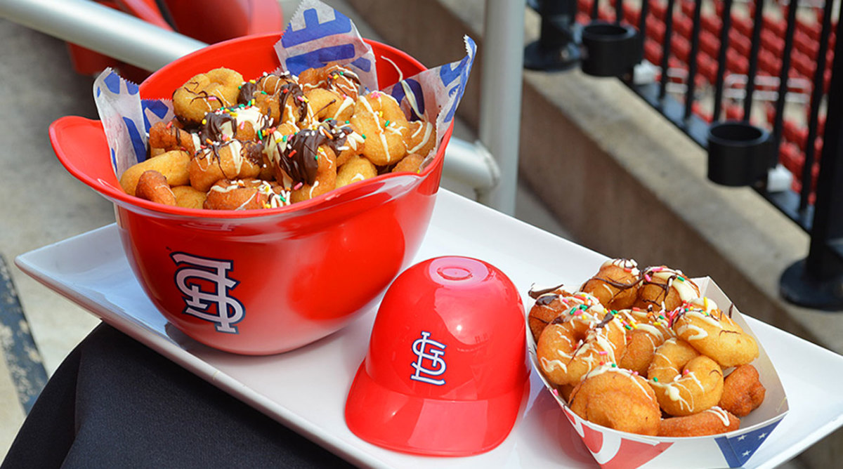 You can get 50 of these donuts served in a helmet for $15.