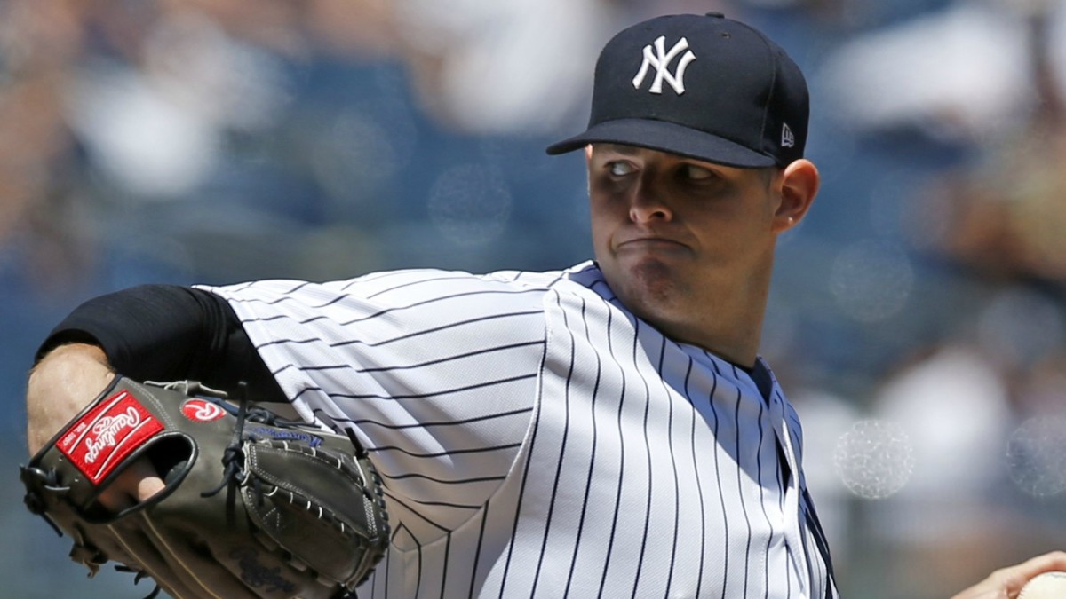 Jordan Montgomery Yankees pitcher hit in head during BP Sports