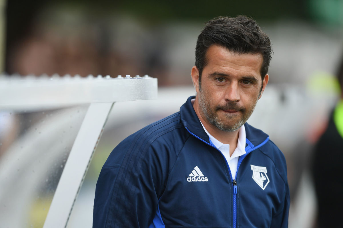 KINGSTON UPON THAMES, ENGLAND - JULY 15:  Watford manager Marco Silva looks on  during the pre-season friendly match between AFC Wimbledon and Watford at The Cherry Red Records Stadium on July 15, 2017 in Kingston upon Thames, England.  (Photo by Michael Regan/Getty Images)