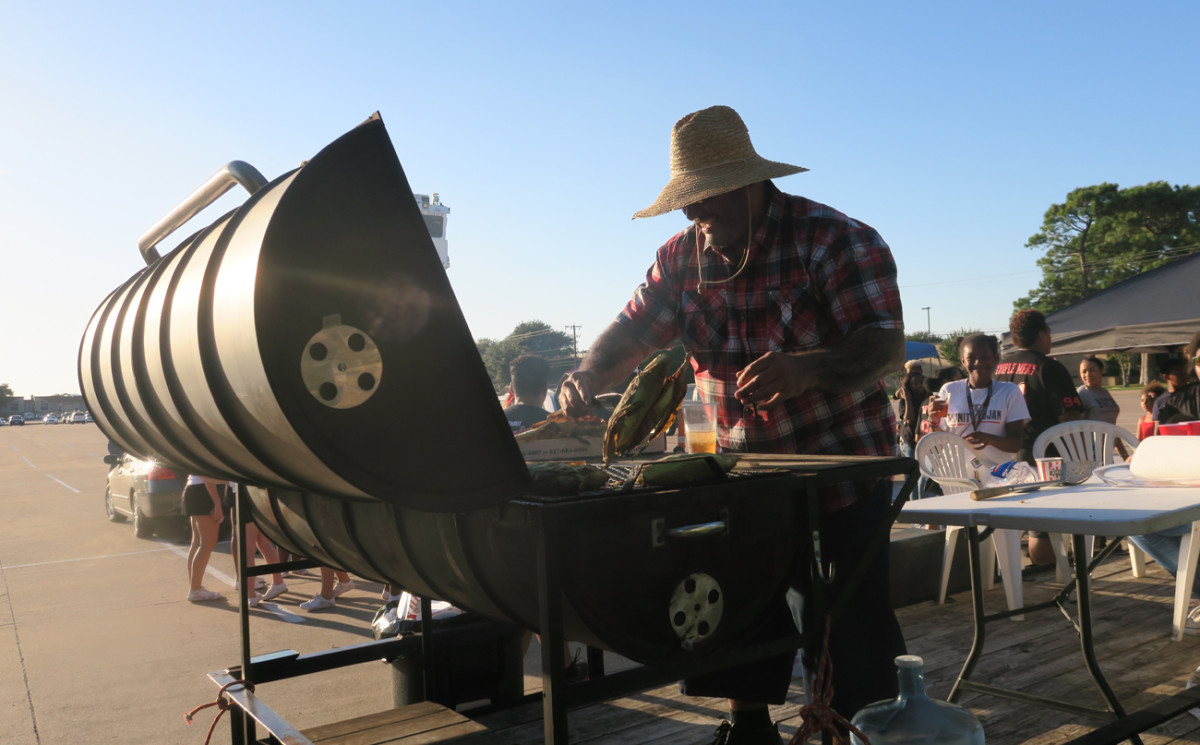 Tailgating at the high school game.