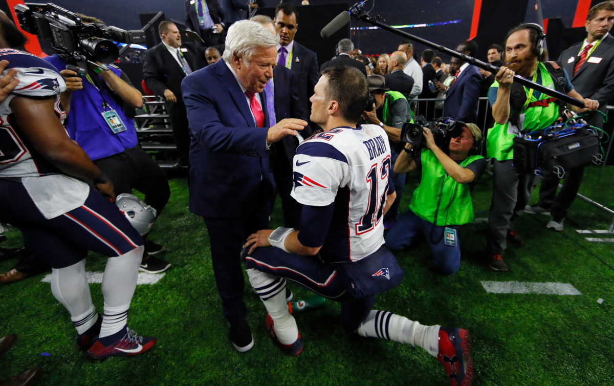 Brady and Patriots owner Robert Kraft have formed a bond that extends past football.