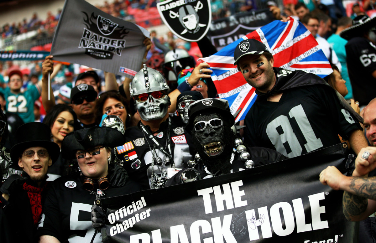 The Raiders—and their fans—traveled to London in 2014. Return trips in coming seasons would seem to make sense.