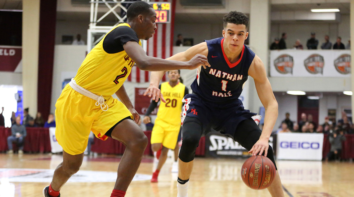 6'9 17 year old Michael Porter Jr.'s Length and Athleticism Too Hard To  Guard! 