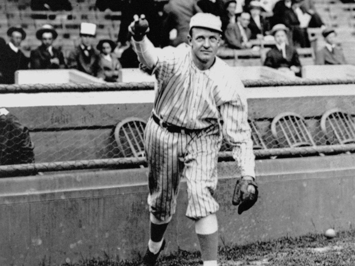 Pictured is Giants' legend Christy Mathewson, who was traded on July 20 before New York started its 26-game winning streak.