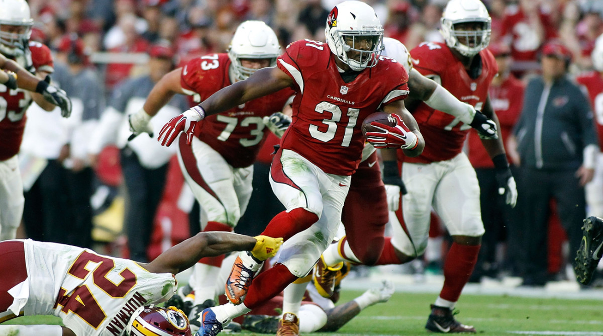 Cardinals running back David Johnson made first-team All-Pro last season after rushing for 1,239 yards and compiling 879 yards receiving. 