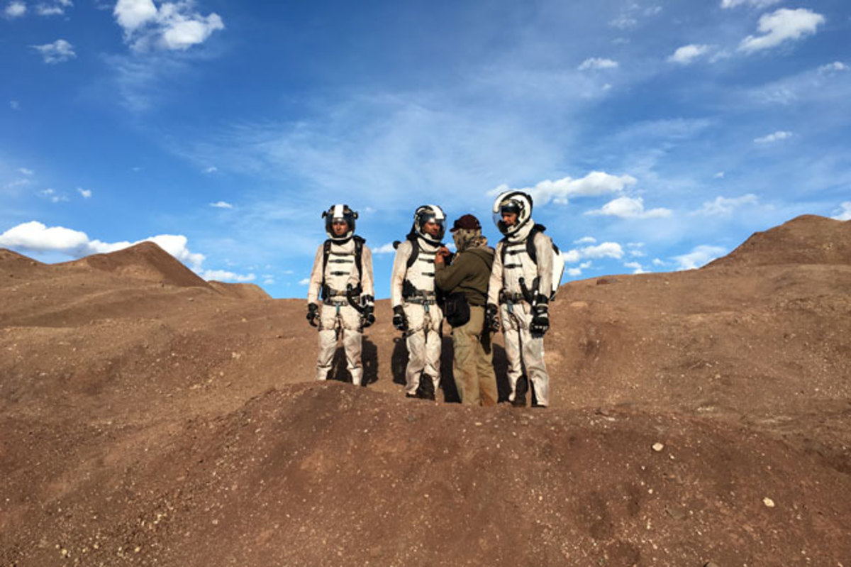 Bledsoe was in New Mexico shooting a TV show about a human colony on Mars.