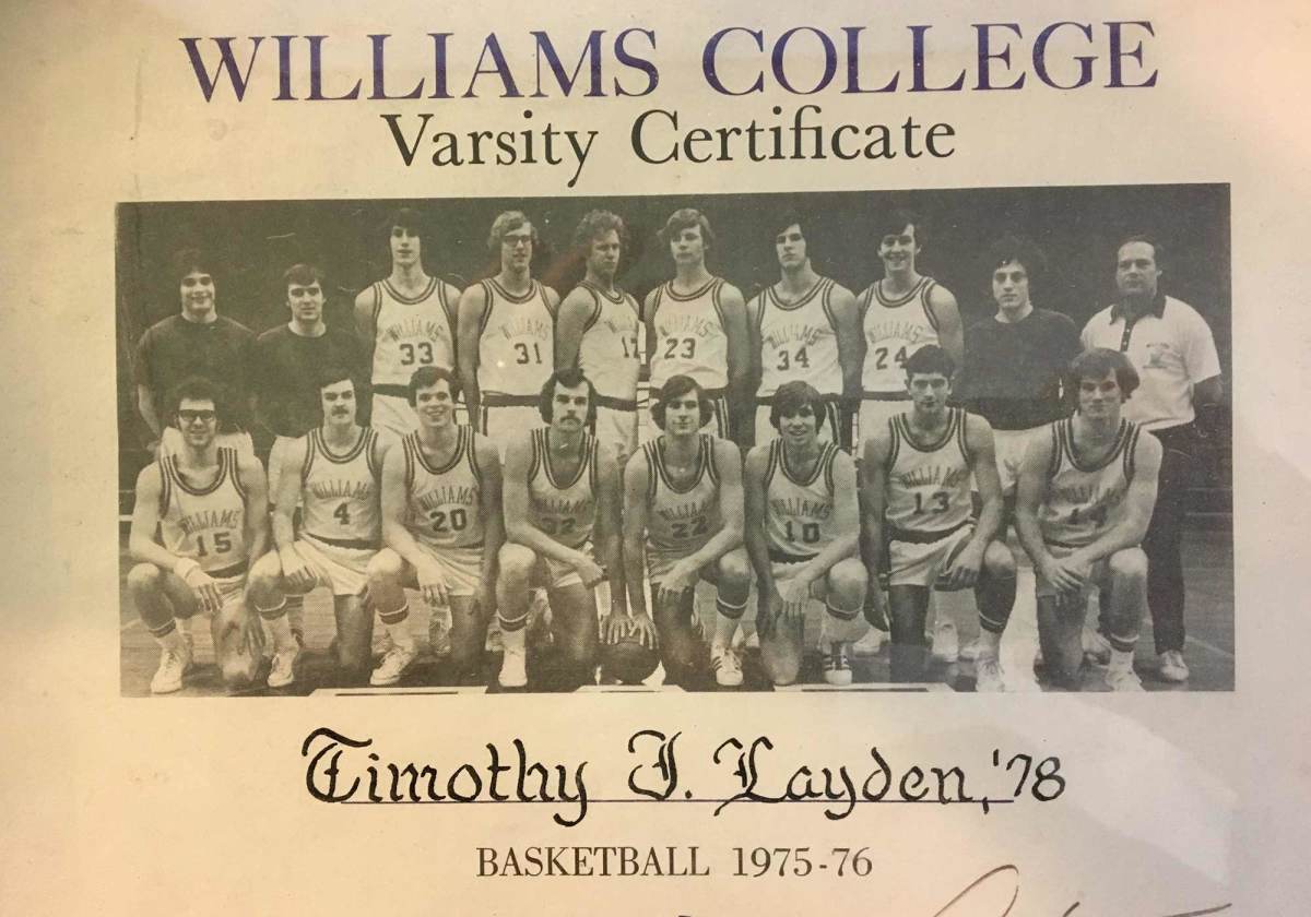 Tim Layden (No. 10), Curt Tong (back row, far right)