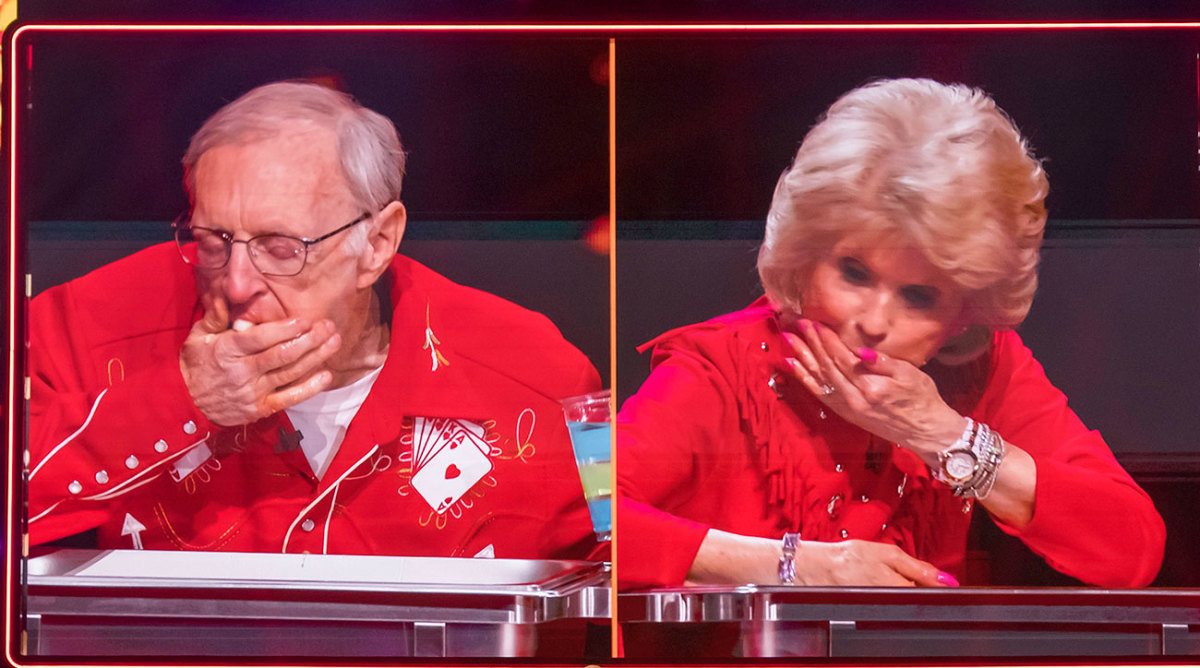 Rich and Carlene on an episode of Little Big Shots: Forever Young. 