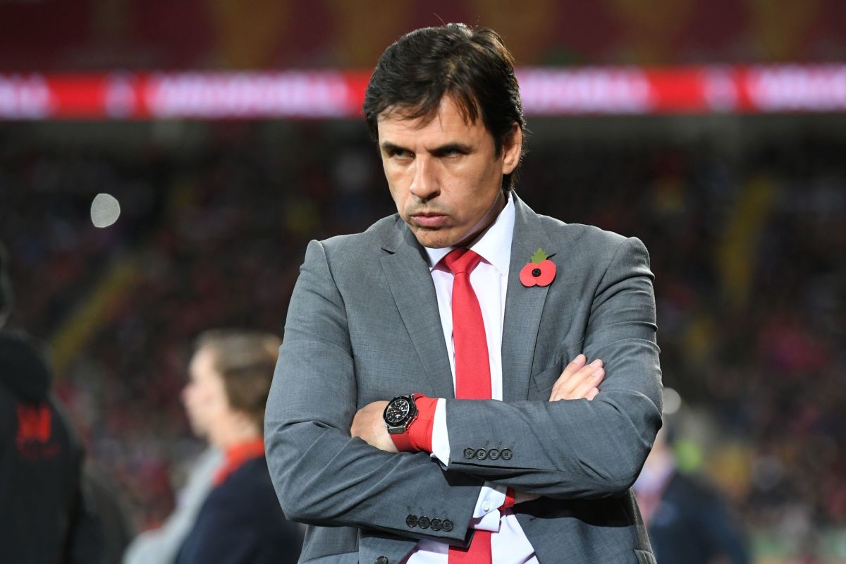 Wales's manager Chris Coleman looks on ahead of the World Cup 2018 qualification match between Wales and Serbia at Cardiff City stadium in Cardiff on November 12, 2016. / AFP / Anthony DEVLIN        (Photo credit should read ANTHONY DEVLIN/AFP/Getty Images)