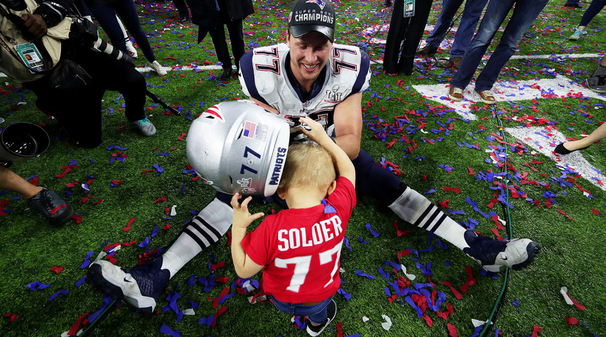 ‘My Cleats, My Cause’: Patriots Nate Solder honors son fighting cancer