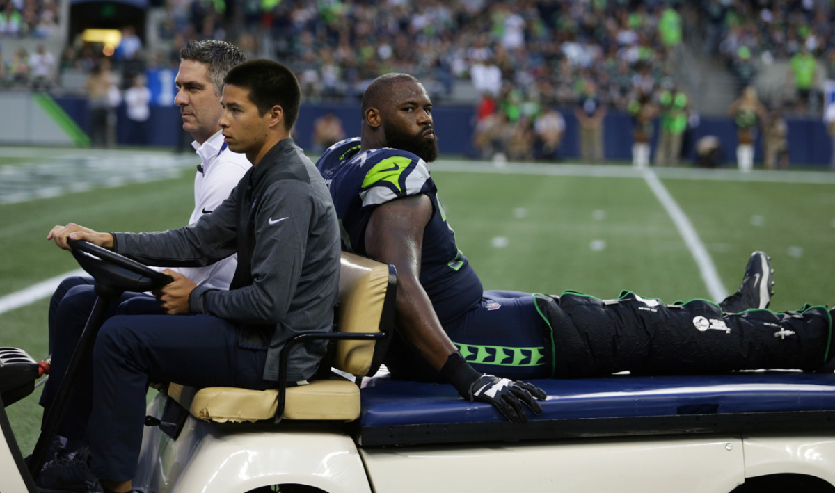 The Seahawks lost starting tackle George Fant to a season-ending knee injury suffered during a preseason game.