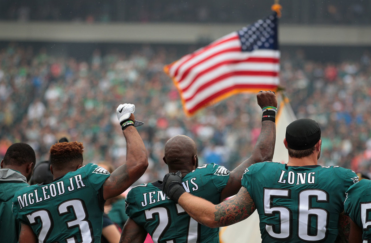 Malcolm Jenkins and other players made their voices heard in 2017.
