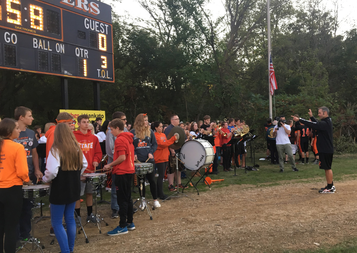 Hermanson is band director as well as co-coach.