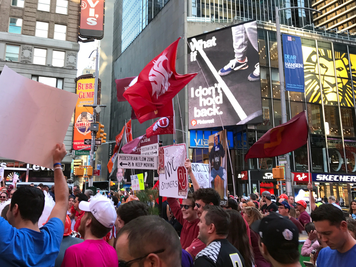 As always, Washington State was well represented in the background of GameDay.