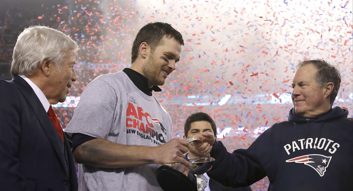 Kraft, Brady and Belichick have won seven AFC championships in 17 seasons together.