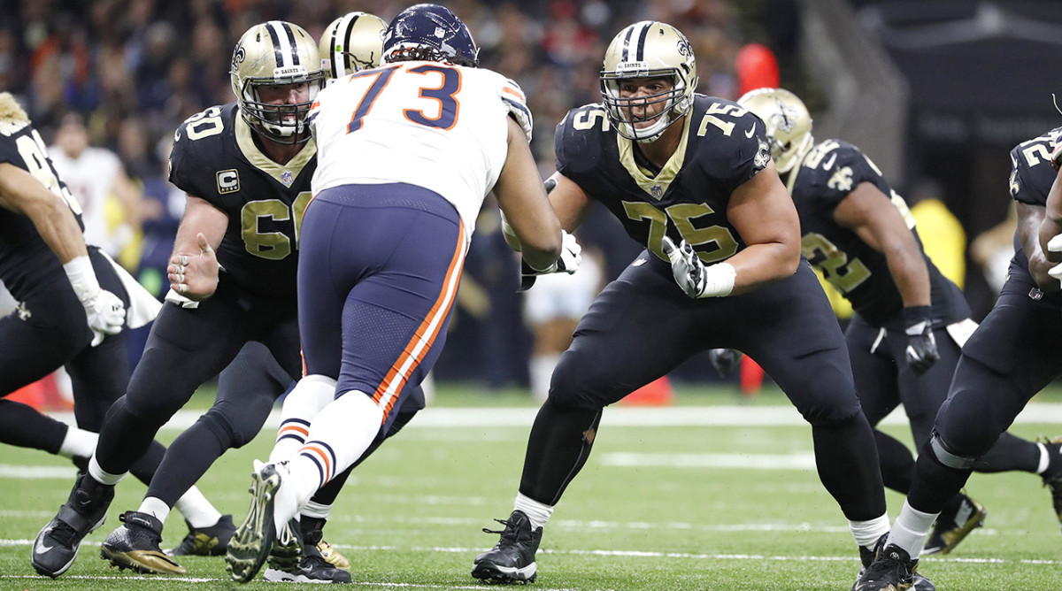 The play of Max Unger (left), Andrus Peat and the offensive line have created a new identity for the Saints.