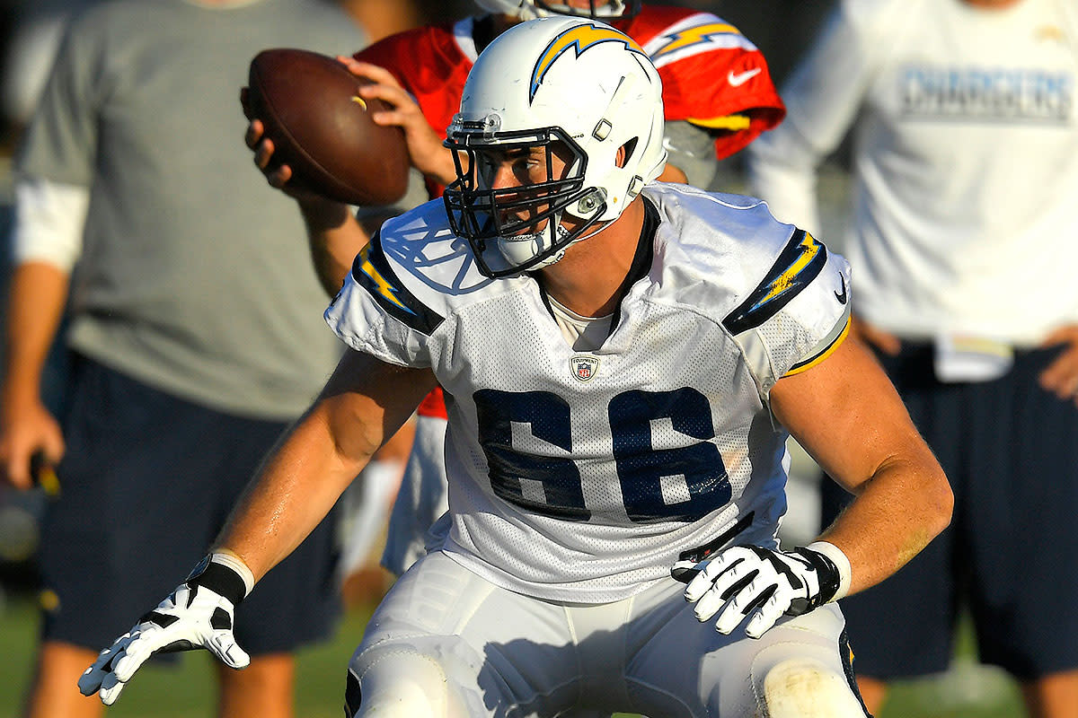 With Forrest Lamp out for the season with a torn ACL, the Chargers will likely turn to third-round draft pick Dan Feeney.