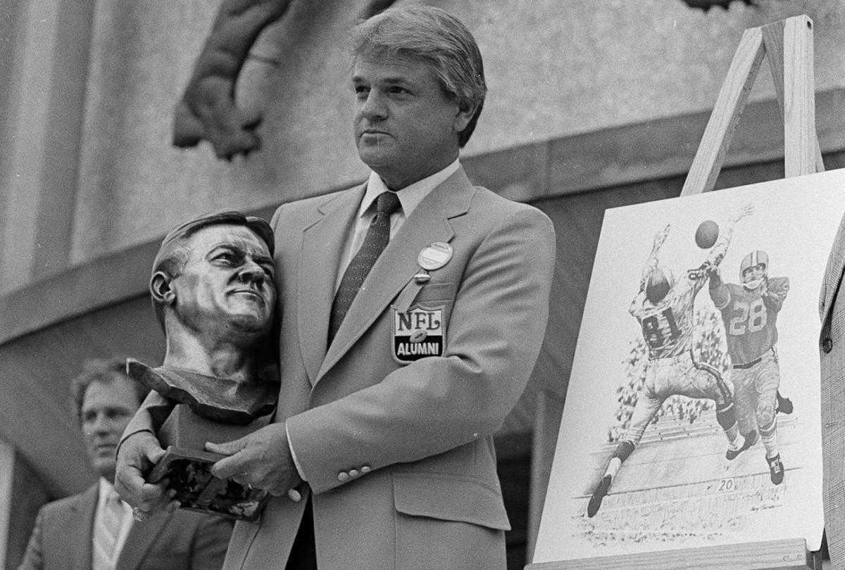 Former Lions punter-defensive back Yale Lary was inducted into the Pro Football Hall of Fame in 1979, 15 years after his playing career ended.