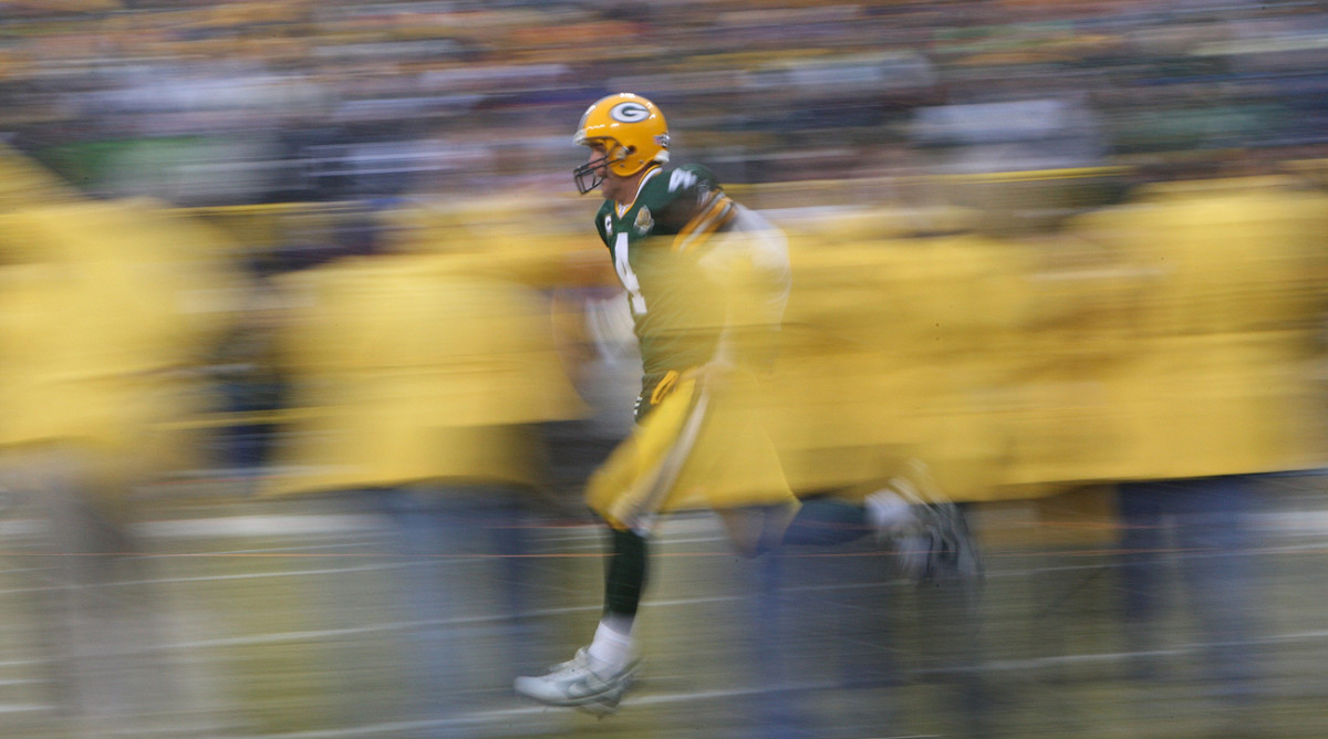 A blur on the field in his heyday—or something like that—Brett Favre is still running in retirement.