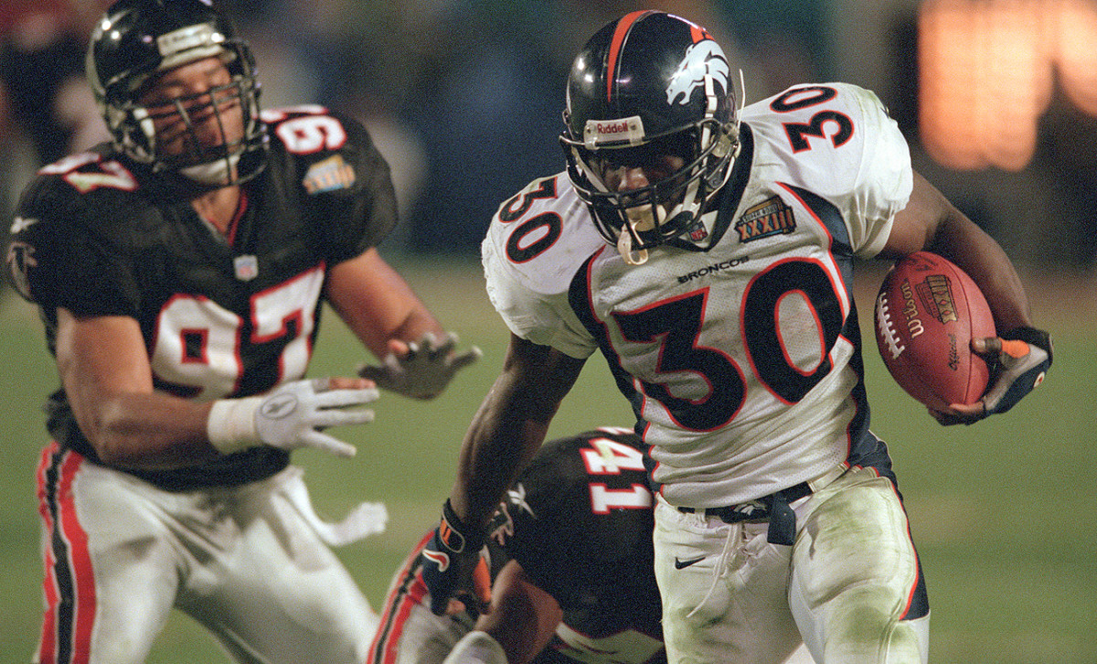 In his seven-year career, Terrell Davis helped lead the Broncos to two Super Bowl wins.