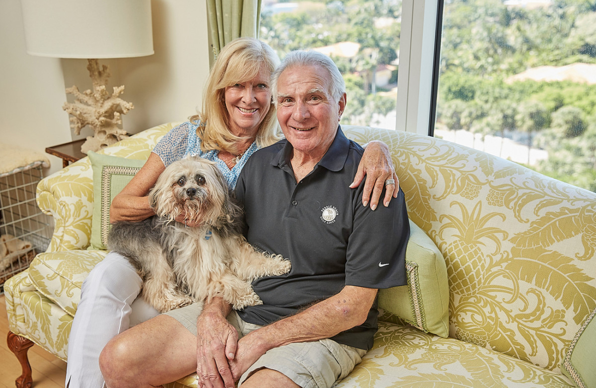 Nick and Lynn at home, May 2017.