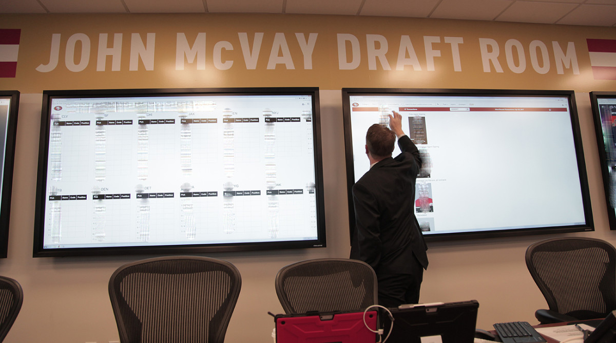 The 49ers draft room is named for John McVay, who worked in the front office for all five of San Francisco’s Super Bowl-winning seasons.