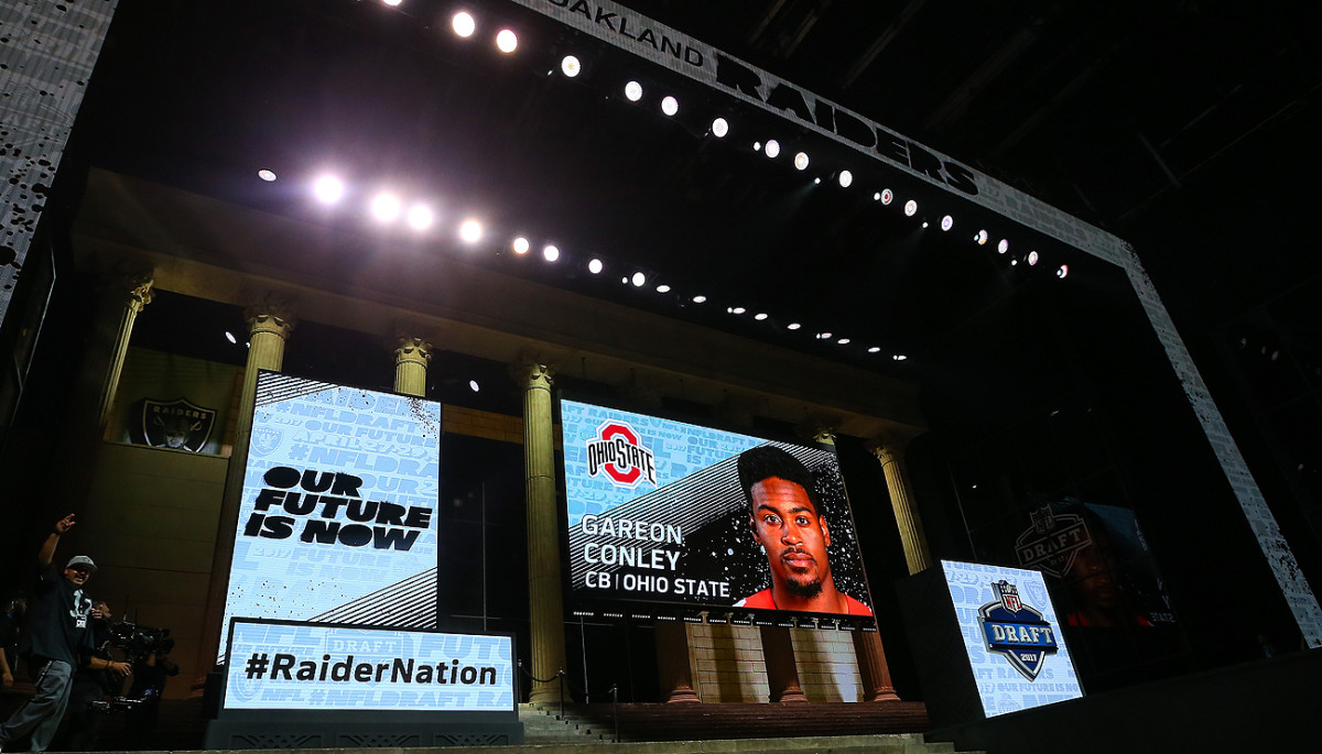 The Raiders used their first-round pick on Gareon Conley, who was the subject of an unresolved sexual assault allegation in the days leading up to the draft.