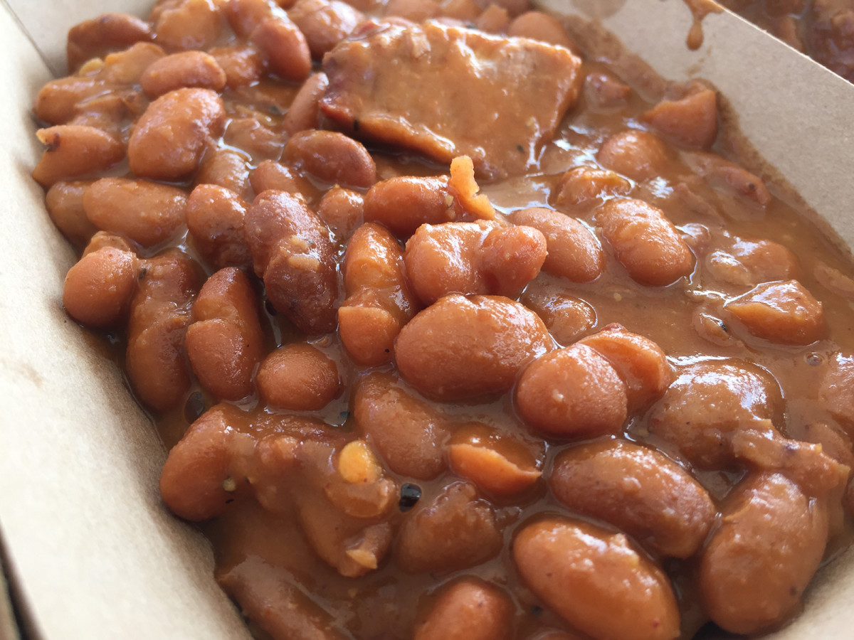 Baked beans from Guess Family Barbecue.