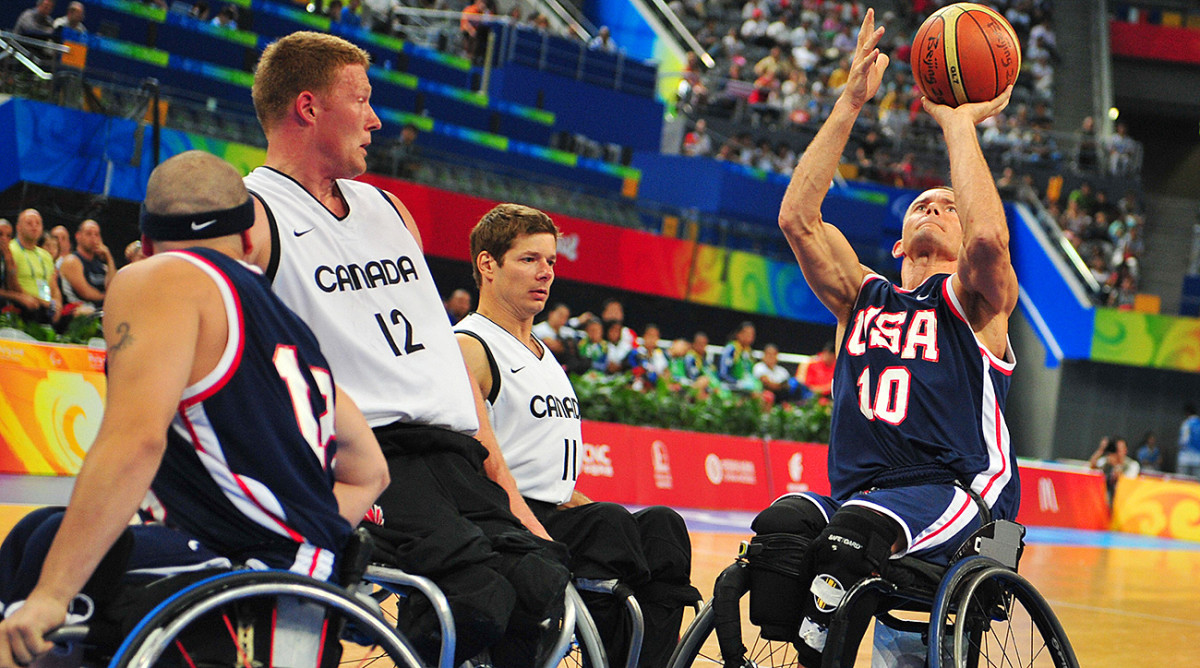 Glasbrenner (No. 10) called wheelchair basketball his 'happy place,' and went on to become a world champion.