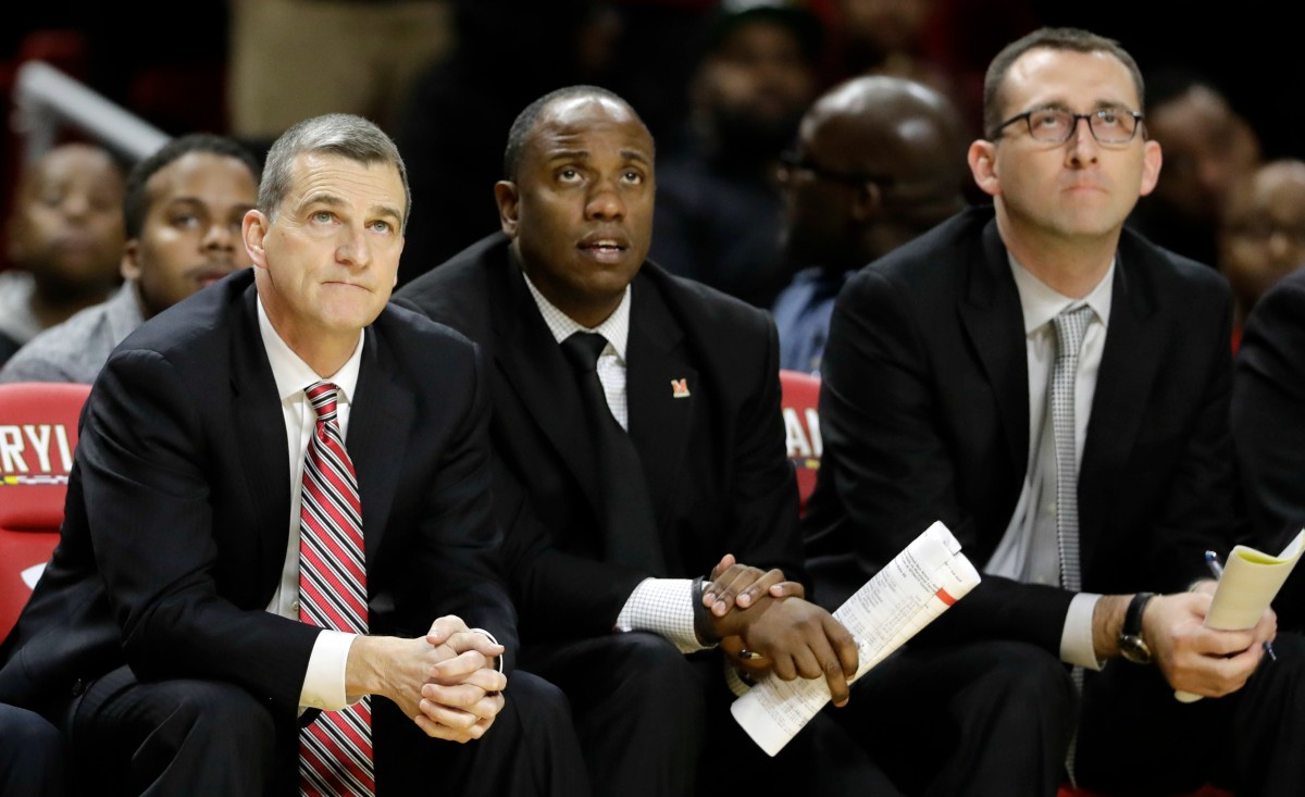 Bino Ranson (center) now serves as an assistant coach for the Maryland men's basketball team. 