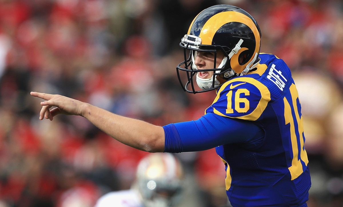 Jared Goff started seven games in 2016 and the Rams lost each one. 